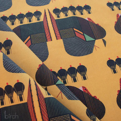 Charley Harper Harvest Vol. 3:Turkey Talk Poplin