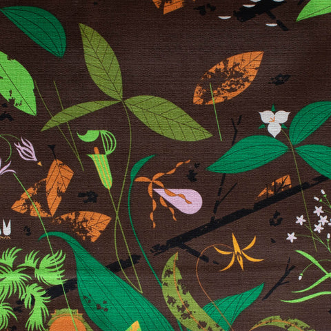Charley Harper Barkcloth - Spring Wildflowers