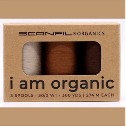 Boxed Set Thread- 3 Spools -  Earthy Browns