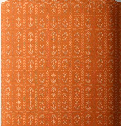 Snow Friends | Knit Sweater - Orange