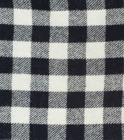 Wool | 60"  Black/Light Gray Check