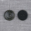 Slight Bevel / Flat Back Wooden Button in Black Finish | HoneyBeGood