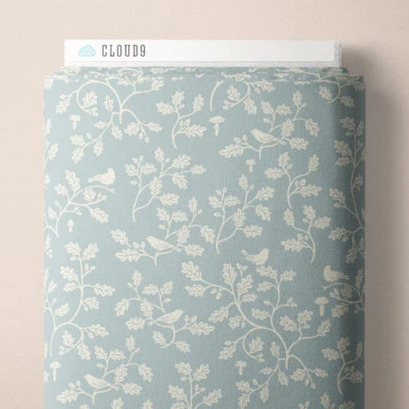 Fall & Flutter Flannel - Woodland Oak Blue