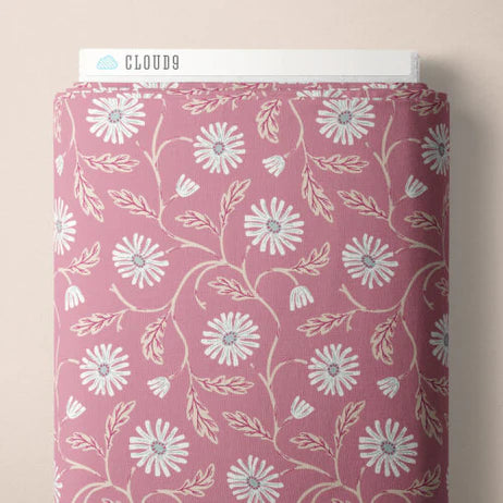 Fall & Flutter Flannel - Trailing Floral Pink