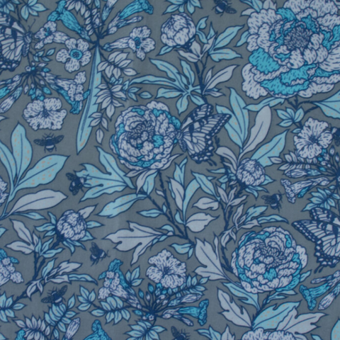 Bountiful | Peonies Tonal Blue