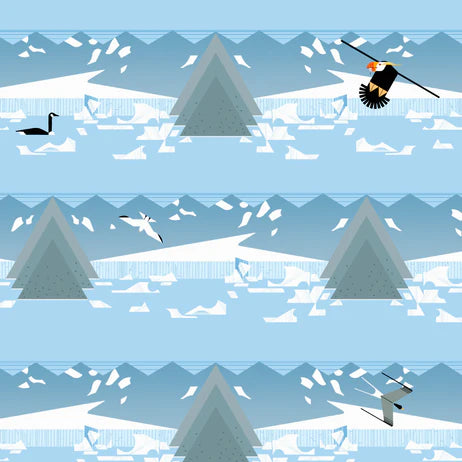 Charley Harper Glacier Bay:Glacier Shore