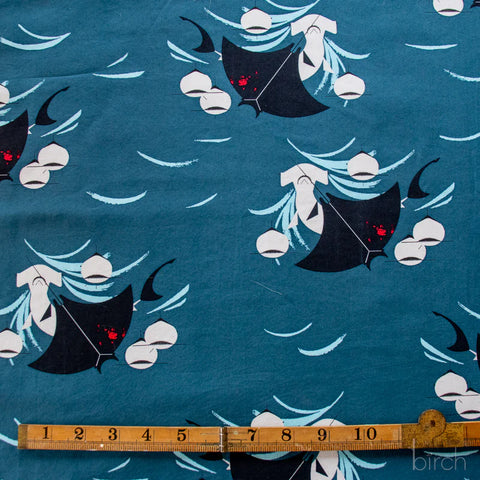 Charley Harper Coastal - Shark Feast