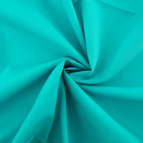 Solid Poplin:Peacock Solid Poplin