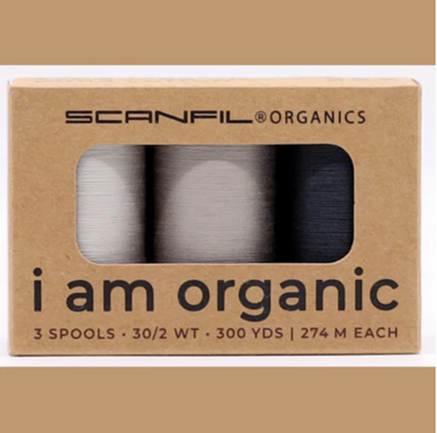 Boxed Set Thread- 3 Spools -  Stormy Greys