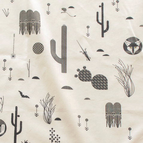 Charley Harper The Desert - Desert Silhouettes Cream