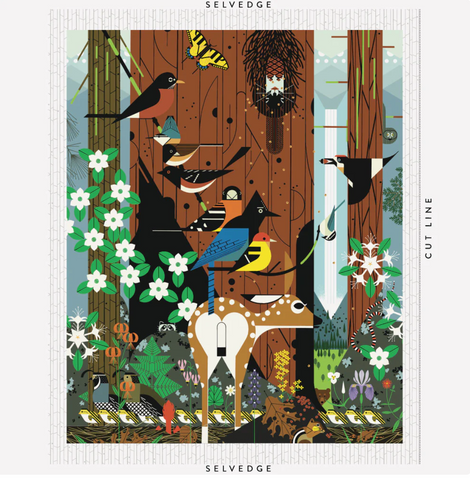 Charley Harper Woodland Wonders - Woodland Wonders Poster Panel
