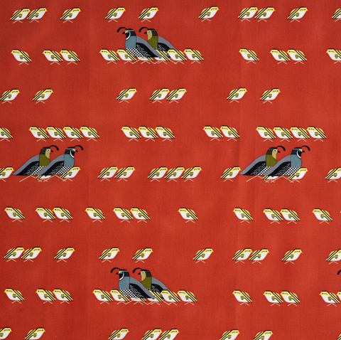 Charley Harper Sierra Range - California Quail