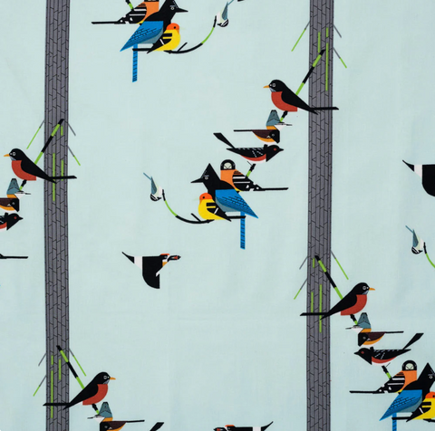 Charley Harper Sierra Range - Birds on Pine