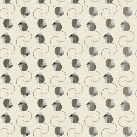 Charley Harper Woodland Wonders - Field Mouse Cream