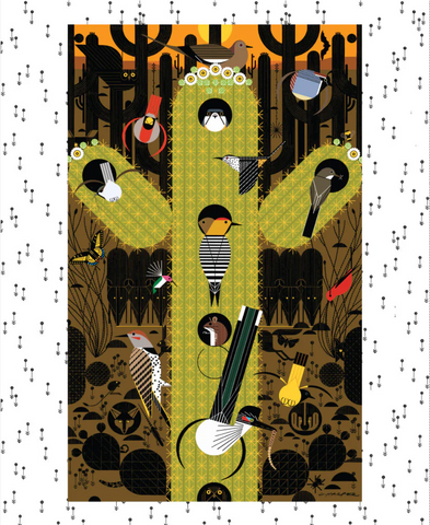 Charley Harper The Desert - Desert Poster Panel
