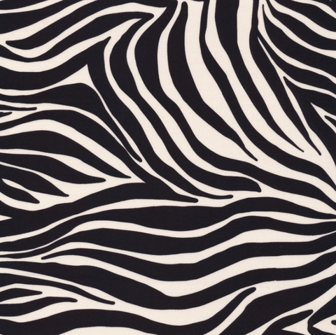 44"- 45" - Zebras | Zebra Stripes Black