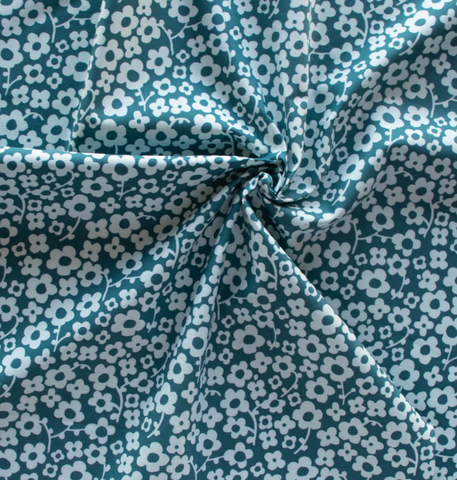 Margot | Pressed Flowers Deep Teal