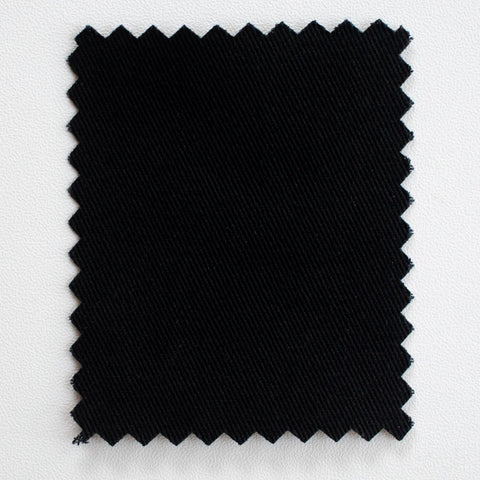 Black Solid Twill