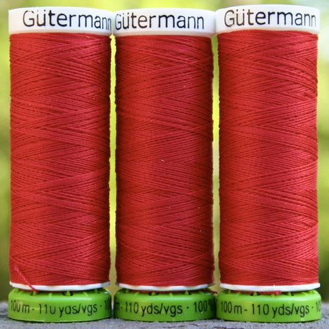 Scarlet Red Gutermann Recycled Polyester Thread - Porcelynne