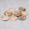 Cup Button | Burntwood 3/4"
