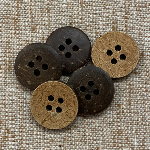 Coco Shell (19mm) - 4 holes - 5 PACK