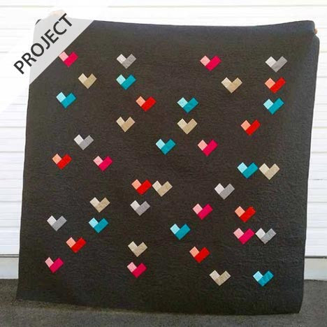 Digital Hearts Quilt - Free Pattern