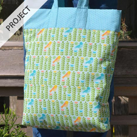 Forest Parade Fat Quarter Tote - Free Tutorial