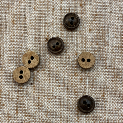 Coco Shell (9mm) - 2 holes - 5 PACK