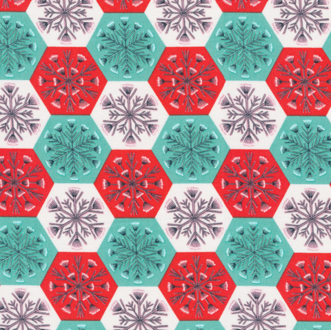 44"- 45" - Winter Wonderland | Patchwork Snowflakes