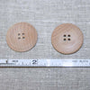 Beveled Edge Cup Center Wood Button Unfinished - 1-1/8"