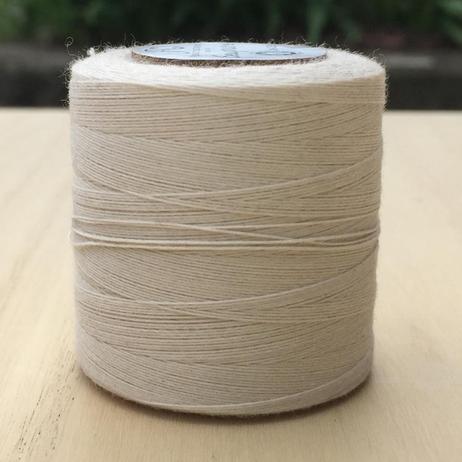 Heavy Duty 100% Organic Cotton TEX 70 Sewing Thread - 300 Meter Spool -  Natural