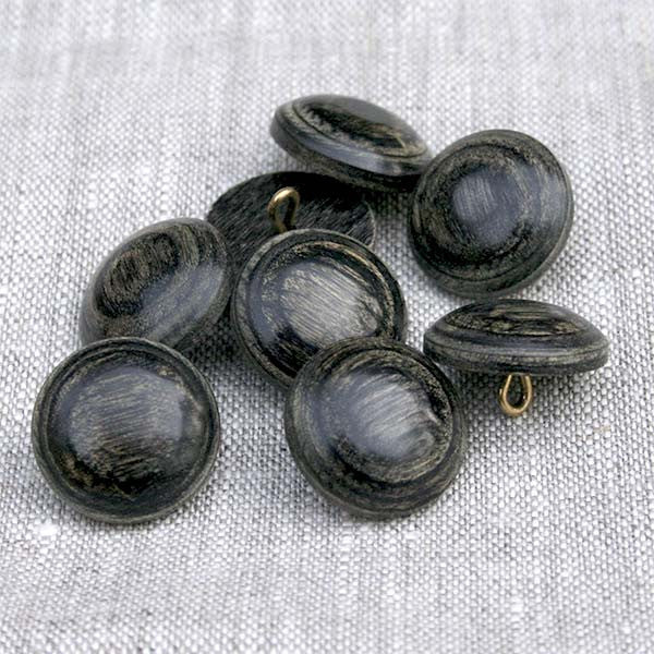 Quarter Ball Shank Button | Black