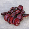 Quarter Ball Shank Button | Raspberry