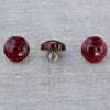 Quarter Ball Shank Button | Raspberry