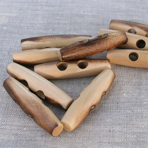 Cigar Shape Wooden Toggle | HoneyBeGood