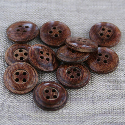 Unfinished Wooden Buttons for Crafts and Sewing 3/4 inch Bulk Pack of 25  Decorative Buttons by Woodpeckers